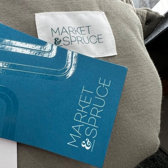 Market & Spruce Quilted Field Jacket Olive Green Size Small NWT - Picture 9 of 11